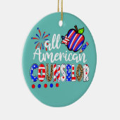 Alle amerikanischen Berater Fireworks Leopard 4. Keramik Ornament (Rechts)