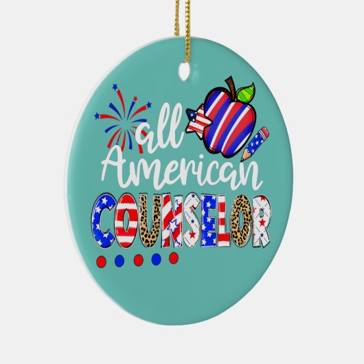 Alle amerikanischen Berater Fireworks Leopard 4. Keramik Ornament (Rechts)