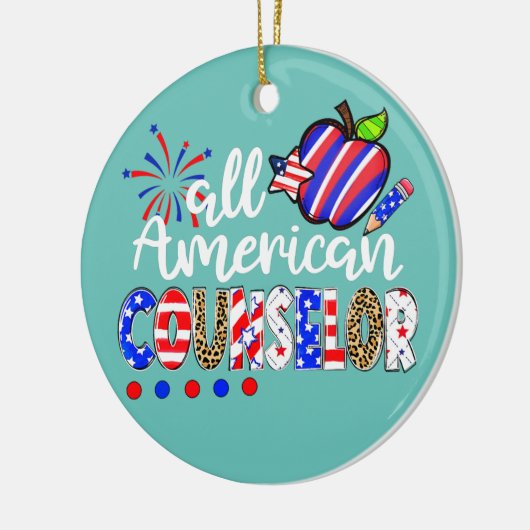 Alle amerikanischen Berater Fireworks Leopard 4. Keramik Ornament (Links)