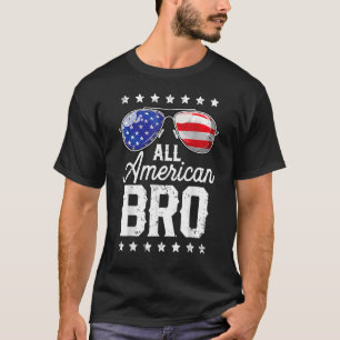 Alle amerikanischen Bro 4. Juli Männer USA Flagge T-Shirt
