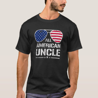 Alle amerikanischen Flagge Patriotic 4. T-Shirt