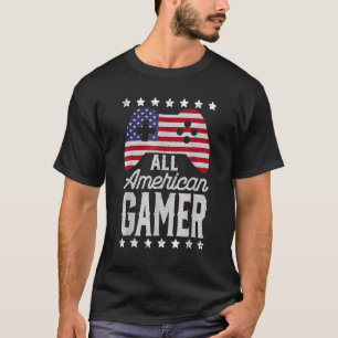 Alle amerikanischen Gamer 4. Juli Videospiele 1 T-Shirt