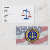 Alle amerikanischen Gesetze Visitenkarte (Vorne/Hinten)