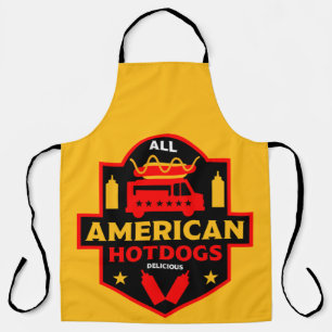 Alle amerikanischen Hotdogs-Feinschmecker Schürze