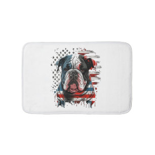 ALLE AMERIKANISCHEN Hunde lieben englischen Bulldo Badematte