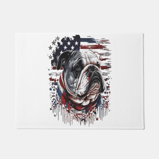 ALLE AMERIKANISCHEN Hunde lieben englischen Bulldo Fußmatte (Vorderseite)