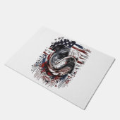 ALLE AMERIKANISCHEN Hunde lieben englischen Bulldo Fußmatte (Schrägansicht)