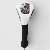ALLE AMERIKANISCHEN Hunde lieben englischen Bulldo Golf Headcover (Vorderseite)
