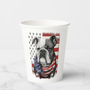 ALLE AMERIKANISCHEN Hunde lieben englischen Bulldo Pappbecher