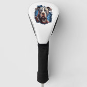 ALLE AMERIKANISCHEN Hundekugel Golf Headcover (Vorderseite)