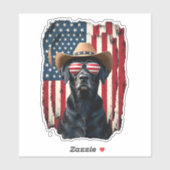 ALLE AMERIKANISCHEN Hundeliebhaber Grubenbull (1) Aufkleber (Blatt)