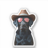 ALLE AMERIKANISCHEN Hundeliebhaber Grubenbull (1) Aufkleber (Vorderseite)