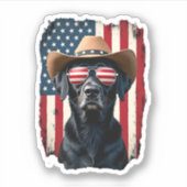 ALLE AMERIKANISCHEN Hundeliebhaber Grubenbull (1) Aufkleber (Vorderseite)