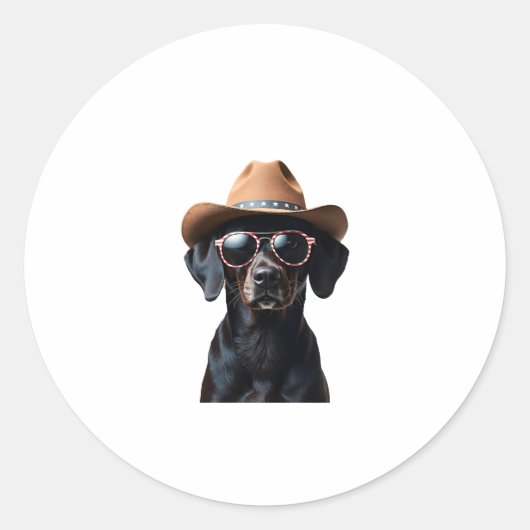 ALLE AMERIKANISCHEN Hundeliebhaber Grubenbull (3) Runder Aufkleber (Vorderseite)