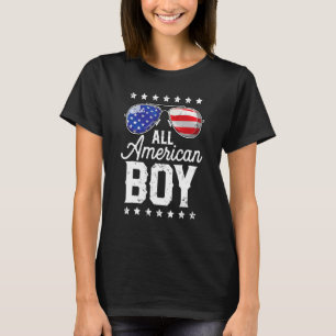 Alle amerikanischen Jungen 4. Juli Jungen Kinder S T-Shirt