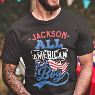 Alle amerikanischen Jungen 4. july patriotische Fa T-Shirt