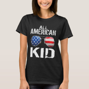 Alle amerikanischen Kinder 4. Juli Boys Patriotic T-Shirt