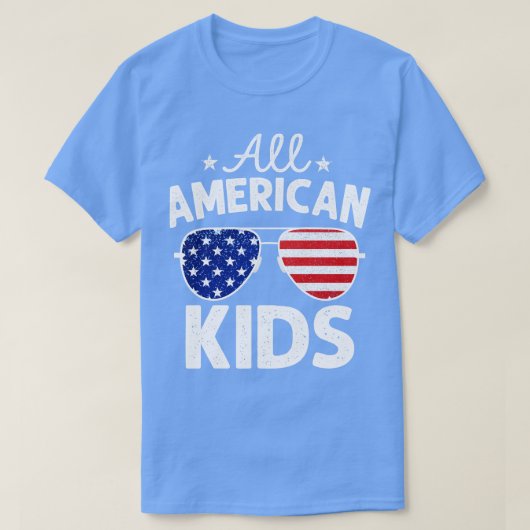 Alle amerikanischen Kinder Sonnenbrillen 4. Juli T-Shirt (Design vorne)