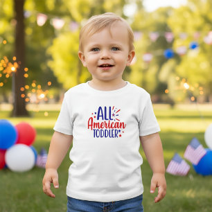 Alle amerikanischen Kleinkind 4. Juli T - Shirt fü