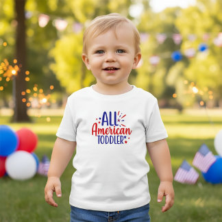 Alle amerikanischen Kleinkind 4. Juli T - Shirt fü