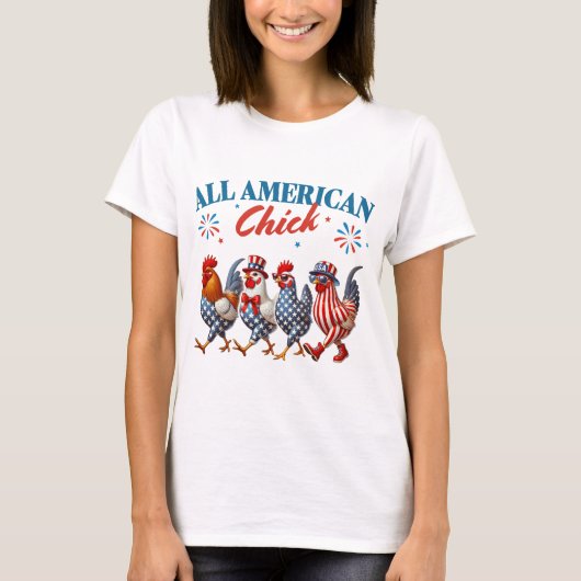 Alle amerikanischen Küken T-Shirt (Vorderseite)
