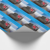 Alle amerikanischen Lastkraftwagen Geschenkpapier (Ecke)