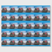 Alle amerikanischen Lastkraftwagen Geschenkpapier (Flach)