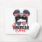 Alle amerikanischen Mädchen funny Independence 4. Mousepad (Mit Mouse)