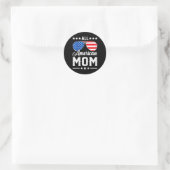 Alle amerikanischen Mama 4. Juli Funny Patriotic U Runder Aufkleber (Tasche)