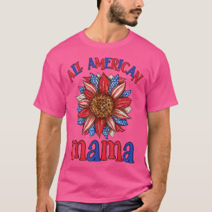 Alle amerikanischen Mama 4. Juli Sonnenblumen T-Shirt