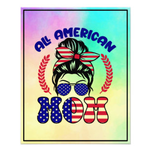 Alle amerikanischen Mamas Fotodruck