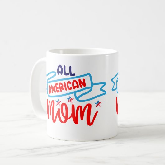 Alle amerikanischen Mamas Kaffeetasse (Vorderseite Links)