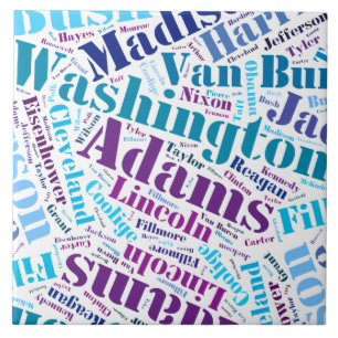 Alle amerikanischen Präsidenten Fliese