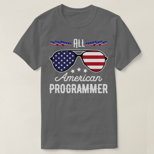 Alle amerikanischen Programmierer 4. Juli Sonnenbr T-Shirt (Design vorne)