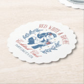 Alle amerikanischen Red White und Boujee Untersetzer (angewinkelt)