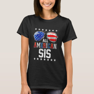 Alle amerikanischen SIS-US-Flagge für Matching Sis T-Shirt