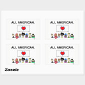 Alle amerikanischen Sticker (Blatt)