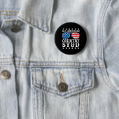 Alle amerikanischen Studentenjunge Land 4. Juli US Button (Beispiel)