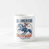 Alle amerikanischen Sweetheart Cowgirl Kaffeetasse (Mittel)