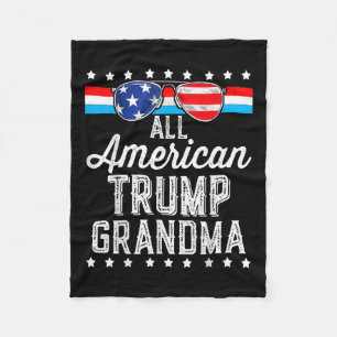 Alle amerikanischen Trump-Grandma-Amerikaner-Flagg Fleecedecke