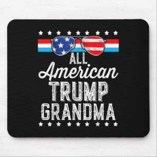 Alle amerikanischen Trump-Grandma-Amerikaner-Flagg Mousepad