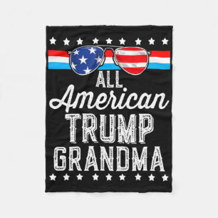 Alle amerikanischen Trump-Oma-amerikanischen Flagg Fleecedecke