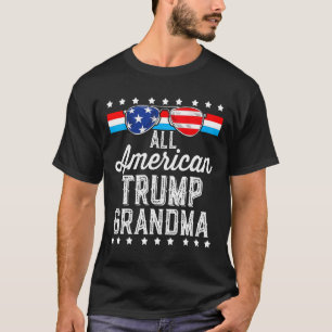 Alle amerikanischen Trump-Oma-amerikanischen Flagg T-Shirt