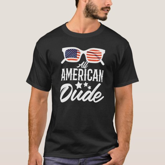 Alle amerikanischen Typ 4. Juli Familie Matching S T-Shirt (Vorderseite)