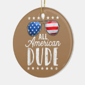 Alle amerikanischen Typ 4. Juli Jungs Kinder Keramik Ornament (Links)