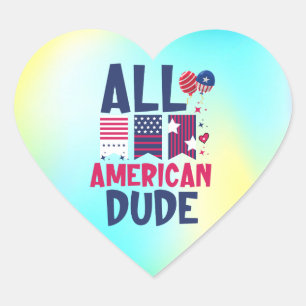 Alle amerikanischen Typ-96993 Herz-Aufkleber