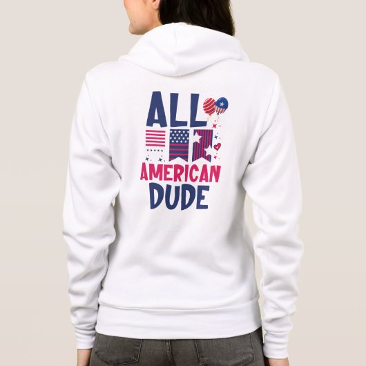 Alle amerikanischen Typ-96993 Hoodie (Rückseite)