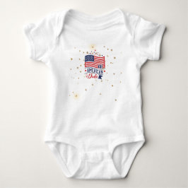 Alle amerikanischen Typ Fireworks Baby Bodysuit Baby Strampler