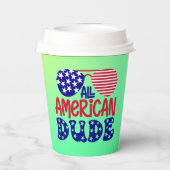 Alle amerikanischen Typ Pappbecher (Rückseite)