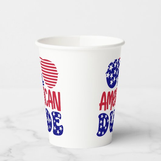 Alle amerikanischen Typ Pappbecher (Links)